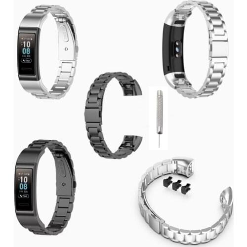 NEW Business Man relogio masculino Steel Wrist Strap for Huawei 3 / 3pro / 4pro Band Wristband smart Bracelet Watch Accessories