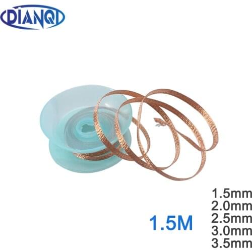 1.5M Tin absorption line Length 1.5M Width 1.5mm 2.0mm 2.5mm 3mm 3.5mm Desoldering Braid Solder Remover Wick Wire Repair Tool