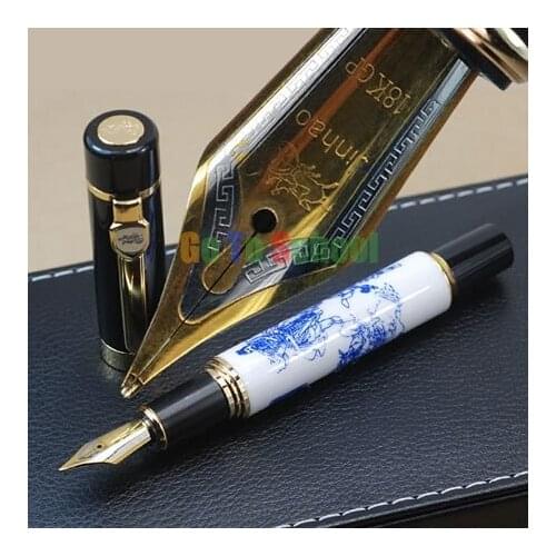 JINHAO 650 CHINESE HISTORY STORY 18KGP B NIB FOUNTAIN PEN WITHOUT ORIGINAL BOX
