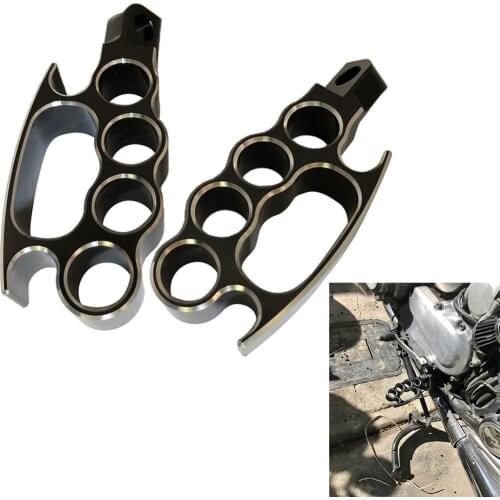 2pcs / Set Motorcycle Footrest Custom Front / Rear Footrest Motorcycle Pedal for Harley Sportster XL FXDF X48