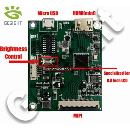 Backlight Control PCBA Driver Board MIPI HD-MI Interface for 8.8 Inch LCD Screen Long Strip Display