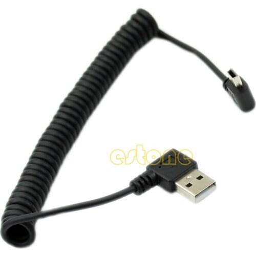 Practical 90 Degree left Angle USB 2.0 A Male to Left Angle Mini B 5p Male Cable
