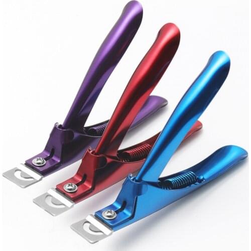 Professional Nail Art Clipper Special type U word False Tips Edge Cutters Manicure Colorful Stainless Steel Nail Art Tools