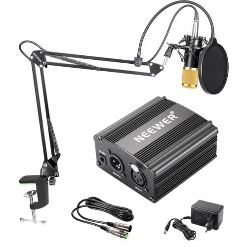 Neewer NW-800 Professional Microphone Condenser Microphone Kits With Pathom Power for Computer Studio Recording