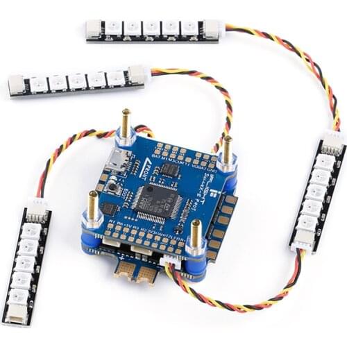 IFlight Programmable RGB 5 LED Lights 5V Super LED Light Tail Light PCB Board 3 Pin Plug for RC FPV Racing Drone Night Flight