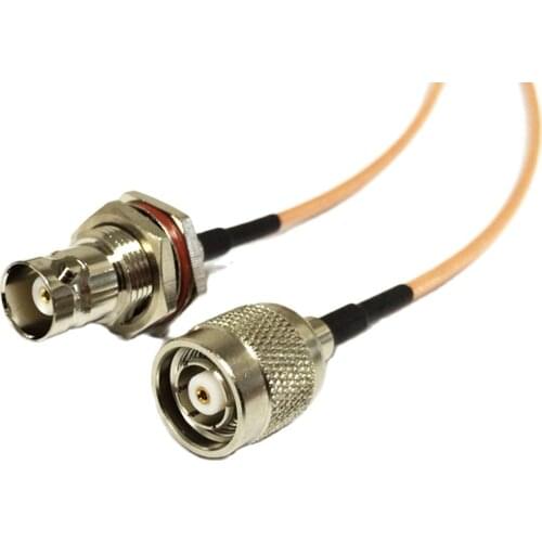 RP TNC Male plug Switch BNC Female bulkhead Pigtail Cable RG316 Wholesale Fast Ship 15CM
