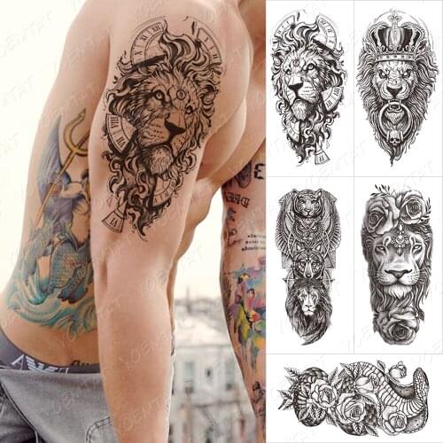 Waterproof Temporary Tattoo Sticker For Men Peony Plum Blossom Black Flash Tattoos Female Minimalist Line Body Art Fake Tatto