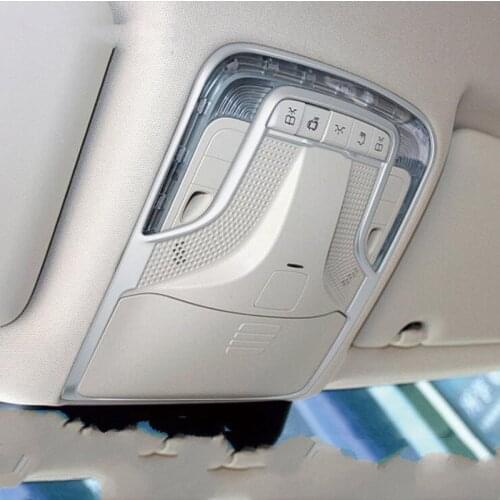 For Mercedes Benz Vito 2017 1PC ABS Chrome Car Interior Roof Dome Lamp Reading Light Cover Trim Car Styling Accessories