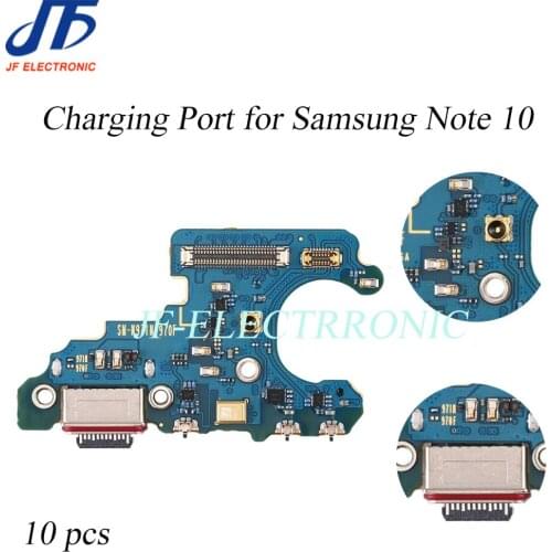 10pcs New charging port charger dock usb connector flex cable Ribbon for samsung Note 10 Lite PLUS N970 N970U N970F N770F N976