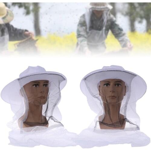 1x Mosquito Bee Insect Net Cap Beekeeping Fishing Cowboy Hat Face Head Protector