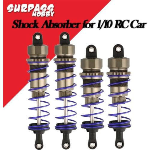 Shock Absorber 92mm Front & 105mm Rear Oil Damper Absorber Damper Suspension for 1/10 RC Car Buggy Truck Crawler Axial Redcat