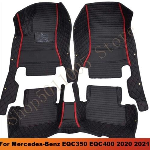 For Mercedes-Benz EQC EQC350 EQC400 2020 2021 Car Floor Mats Covers Auto Interior Accessories Carpets Car Mats interior parts