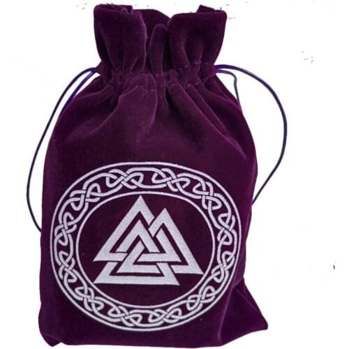 Velvet Moon Phase Tarots Storage Bag Oracle Card Witch Divination Accessorie X3UA