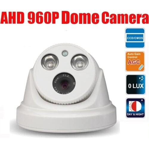 Free Shipping 960P 1.3MP AHD (Analog High Definition) IR 30m 2PCS Array LED IR Dome Camera for 500m Coaxial Cable