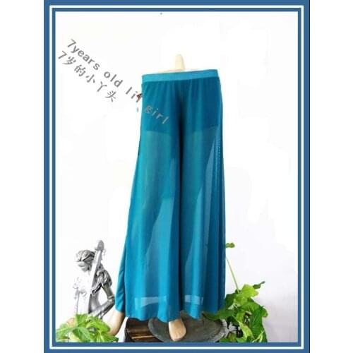 7Years Old Lil Girl Belly Dance Pants Transparent Thin Skirt CM27
