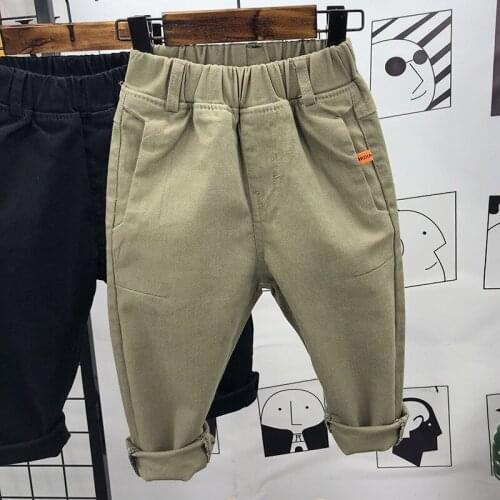 2 3 4 5 6 Y Toddler Boys Trousers Korean Casual Solid Hot Sale Harem Pants For Boy Children Kids High Quality Pants Autumn New