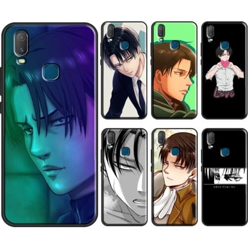Anime Attack on Titan Levi Ackerman Case For Vivo V17 Neo V20 SE Y1S Y12 Y17 Y30 Y50 Y70 S1 Y91C Y20 S Y11 2019 Back Cover