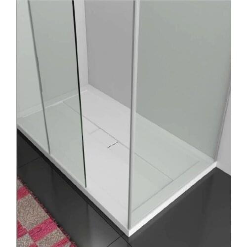 1200X800X50mm Solid Surface Resin Rectangular Shower Tray Ultra-thin Artificial Stone Glass Shower Cabin Shower Pan WD04101