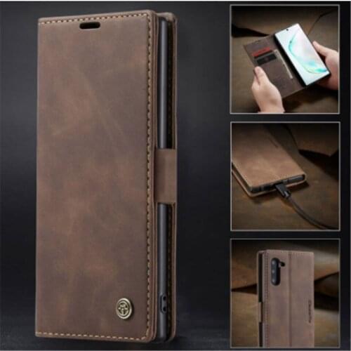 Flip Phone Case For Samsung Galaxy Note 10 Plus Case Magnetic Wallet Shockproof Cover For Samsung Note 10+ Pro Note 10 5G Cases