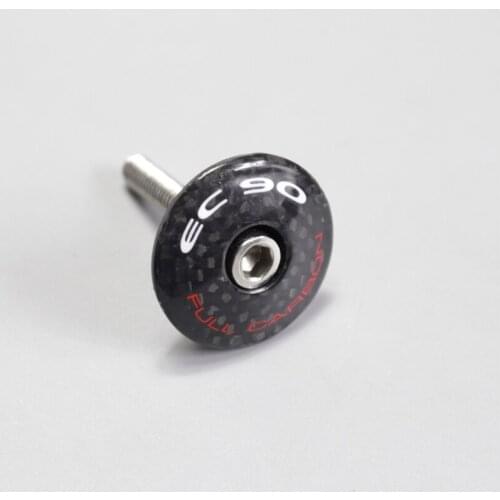 Headset top cap Full Carbon Fiber Leather Cover Best Bicycle Stem Headset Cover MTB Bike Parts 6 g