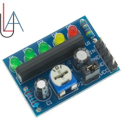 DC 3.5V-16V KA2284 Power Audio Voltage Level Indicator Battery Capacity Indicator Red Green LED for Voltmeter Volume VU Meter