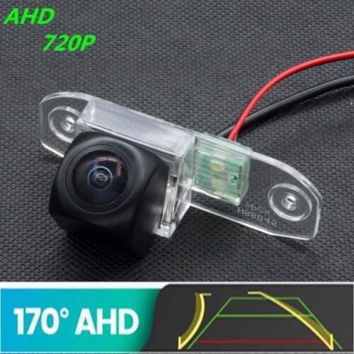 AHD 720P Trajectory Fisheye Car Rear View Camera For Volvo S40 2006 - 2012 S60 S80 XC90 2007 - 2013 XC60 V60 Vehicle Carmera
