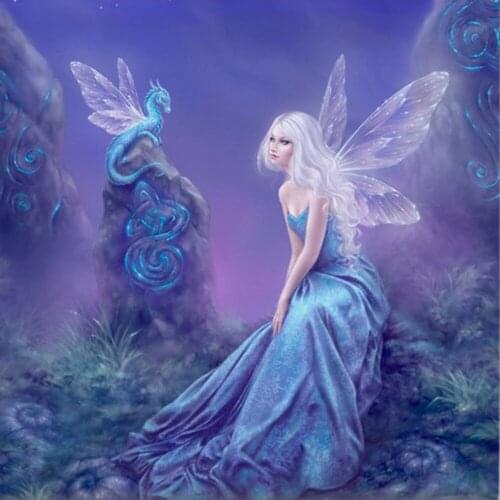 5D Embroidery Paintings Angel girl pattern Rhinestone Pasted DIY Diamond Painting Cross Stitch anime poster аниме Home Decor New