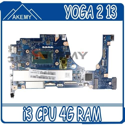 ZIVY0 LA-A921P motherboard for Lenovo YOGA 2 13 notebook motherboard CPU i3 4G RAM DDR3 100% test work