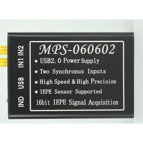 MPS-060602 Dual-channel 16-bit High-speed IEPE Vibration ICP Acquisition Card USB Supports LabVIEW Software