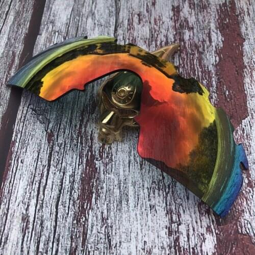 Wholesale Glintbay 100% Precise-Fit Polarized Replacement Lenses for Oakley M Frame Strike Vented Sunglass - Fire Red Mirror