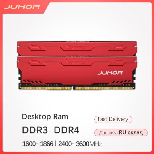 JUHOR Ram DDR4 8GB 2666MHZ Memoria Memory Desktop Dimm With Heat Sink