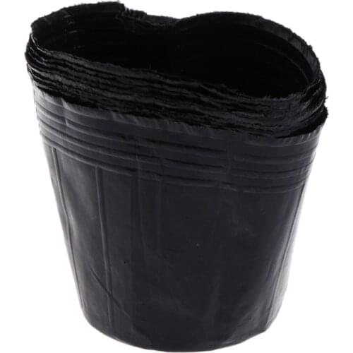 Plastic Nursery Pot Plant Seedling Pouch Holder Raising Bag Home Garden Supply