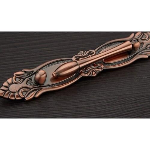 Europe Style Furniture Kitchen System Knob and Cupboard Door Handle Antique Copperl ( C:C:96MM L:171MM)