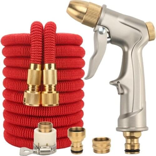 Garden Water Hose With Spray Gun Set Expandable High Pressure Car Wash Pipe Flexibel Magic Hose Irrigation Tool Tuinslang Haspel