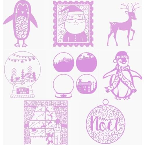 Xmas Various Decoration Metal Cutting Dies Fancy Decor. Die Cuts For Card Making DIY Scrapbooking New 2019 Embossed Crafts Cards