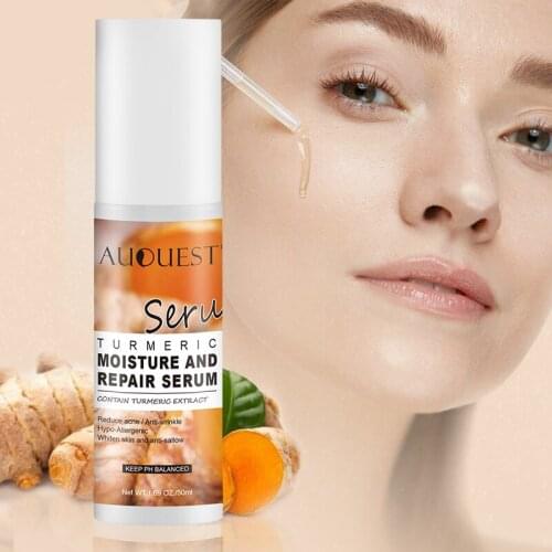 AUQUEST Turmeric Face Serum Repair Facial Serum Anti-wrinkle Whitening Organic Collagen Brightening Moisture Skin Care 11.11 60
