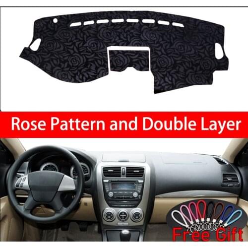 Rose Pattern For besturn b50 2009 2010 2011 2012 Dashboard Cover Car Stickers Car Decoration Car Accessories Interior Car Decals