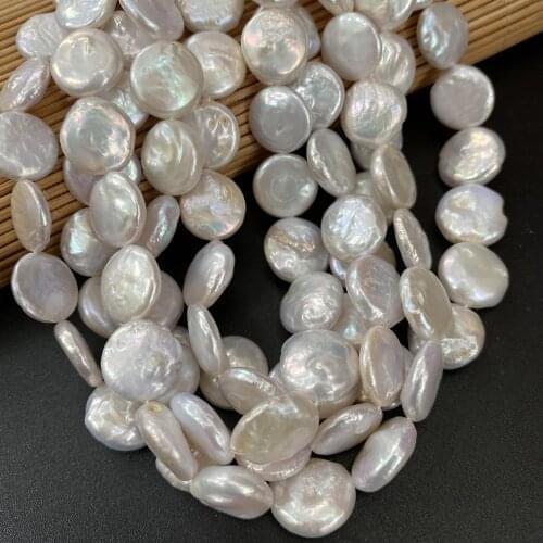Natural Freshwater Pearl Loose Beads Button Baroque Pearls for Jewelry Making DIY Elegant Necklace Bracelet Accessories 36cm