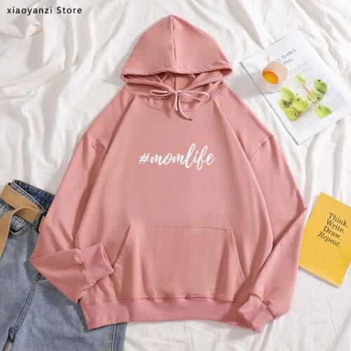 Women Mama Momlife Letters Fashion Mother Clothing hoodies Graphic Female Ladies Womens Lady sweatshirts Tumblr loose pullovers
