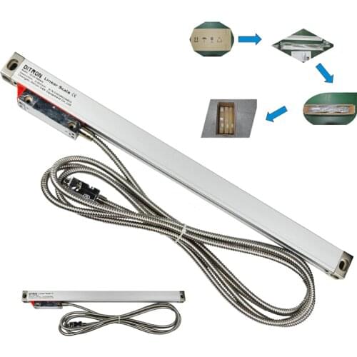 0.1um (0.0001mm ) Resolution EIA-422 Linear Scale Factory Best Price High Precision Linear Encoder 50-1100mm