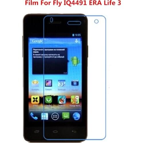 1/2/5/10 Pcs Ultra Thin Clear HD LCD Screen Protector Film With Cleaning Cloth Film For Fly IQ4491 ERA Life 3