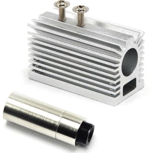 12x30mm 5.6mm Laser Diode Housing with Silver Heatsink Holder DIY Blue/Green/Red/IR Lazer Module