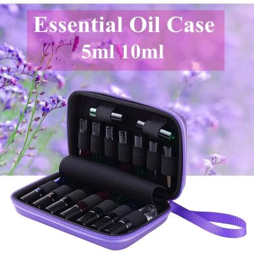 5ML 10ML Bottles Essential Oil Storage Case Portable Travel Carrying Holder Pouch Organizer Rangement Zipper EVA Shockproof Bag