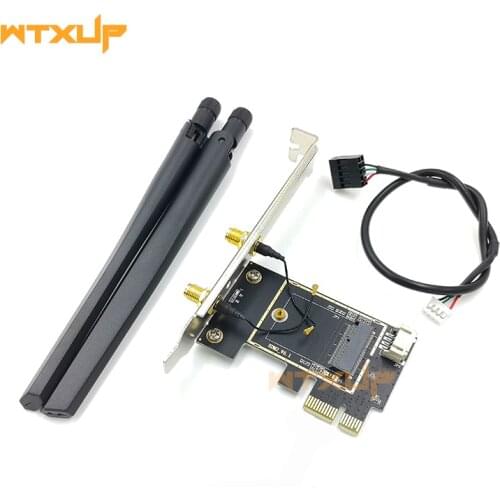 M.2 Wifi Adapter M2 Ngff Key A-E To Pci Express PCI-E 1X NGFF Support 2230 wireless Network Card for AX200 9260AC 8260AC NFA344