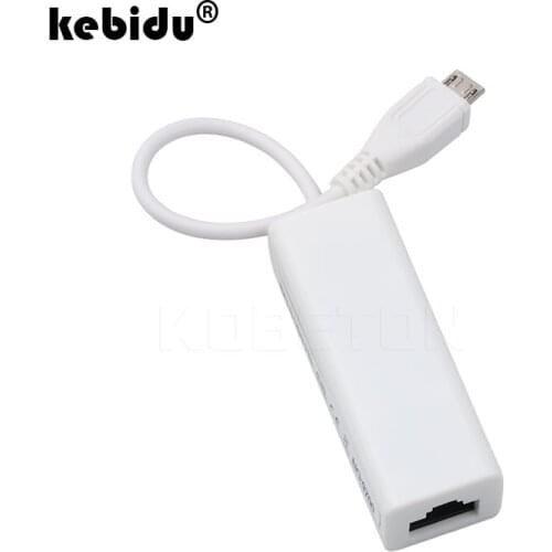 Micro USB 2.0 Male To RJ-45 Female 5-Pin 10/100Mbps Ethernet LAN Network Card Adapter For Windows For Android PC Laptop Tablet