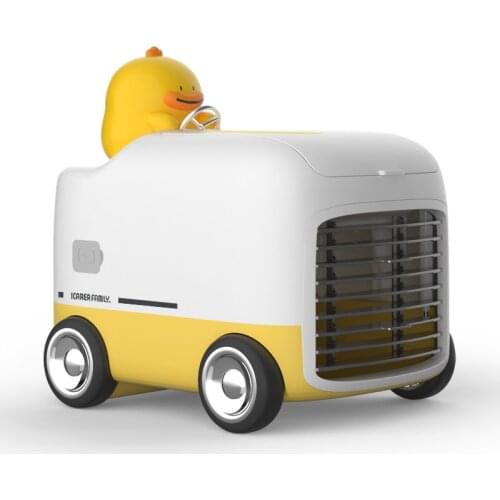 Animation Peripheral Desktop Air Cooler Fan Mute USB Mini Conditioner New Style Spray Gift Decorations and Ornaments