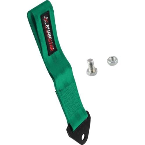 Car Automotive Tow Strap Set Front/Rear Bumper Hook
