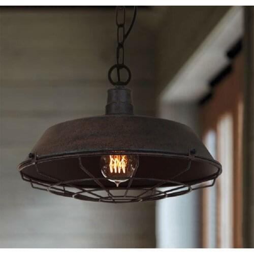 Free shipping hot sale Loft Vintage Industrial classical Metal frame pendant lamp lighting