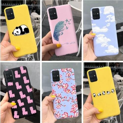 For Samsung Galaxy A51 Case SM-A515F Colorful Painted Cover Soft Slim Fundas For Samsung A51 A 51 A515F Phone Cases Coque Bumper