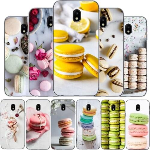 Macaron food phone case For Samsung J3 J4 J5 J6 J7 J8 Plus 2017 2016 2018 J7MAX U.S. Edition version soft Back Cover